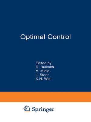 cover image of Optimal Control